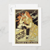 ポスターの「マルケ広告インク」の複製 ポストカード (正面/裏面)