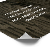 ポスターをカスタマイズする独自のカスタム引用文 ポスター (角)