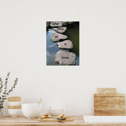 ポスターを一段階ずつやる気を起こさせる使う ポスター (キッチン)