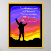 ポスターを前向き貼る ポスター (正面)