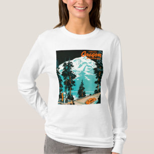ポスターを広告するオレゴンのハイウェー Tシャツ