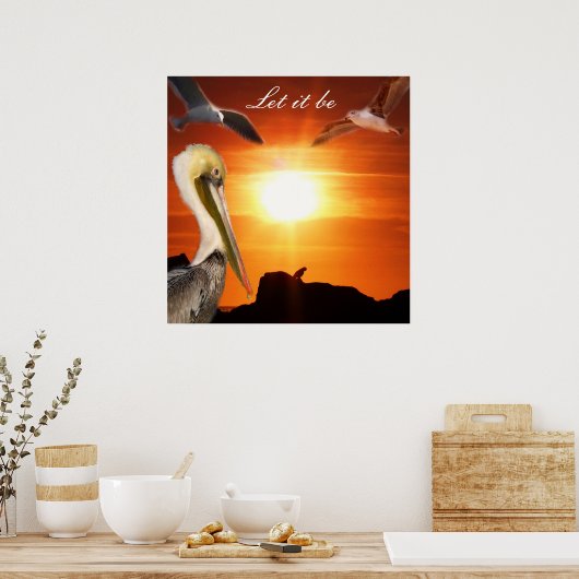 ポスターを張る ポスター (キッチン)