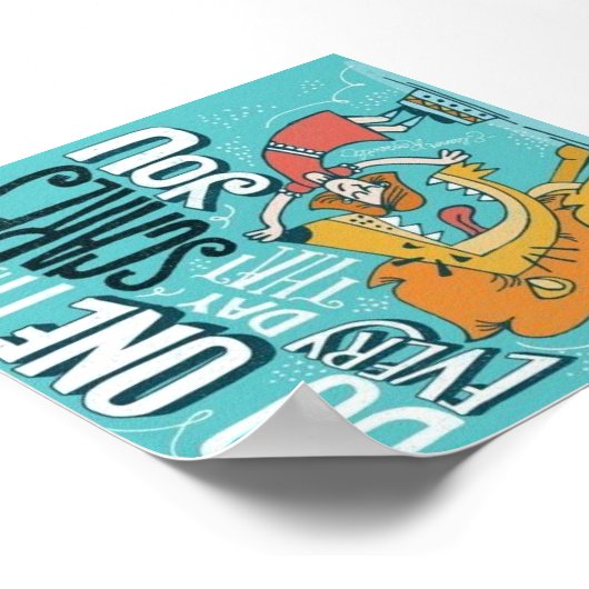 ポスターを怖がらせる事を毎日一つ行う ポスター (角)