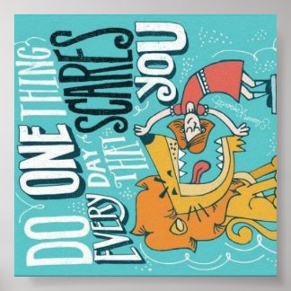 ポスターを怖がらせる事を毎日一つ行う ポスター