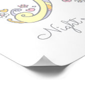 ポスターを意味するモノグラムのアートアマヤの女の子の名前 ポスター (角)