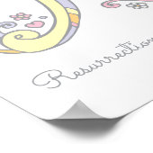 ポスターを意味するモノグラムアートAnastasia女の子の名前 ポスター (角)