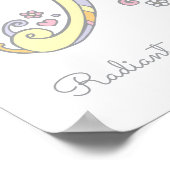 ポスターを意味するモノグラムアートAurora girlsの名前 ポスター (角)