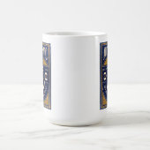ポスターを航海するヴィンテージ コーヒーマグカップ (中央)
