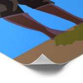 ポスターを見ている二人の男性 ポスター (角)