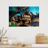 ポスターを見聞る ポスター (キッチン)