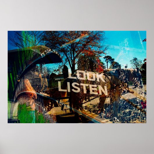 ポスターを見聞る ポスター (正面)