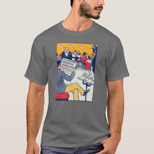 ポスターアドダークグレー Tシャツ (正面)