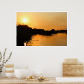 ポスターアフリカンサンセット2暖かく平和 ポスター (キッチン)