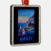 ポスターアマルフィのレトロ海岸イタリア メタルオーナメント (右)