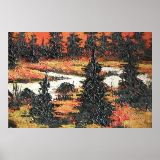 ポスターアン絵を描ヘイズの木の喜び ポスター (正面)