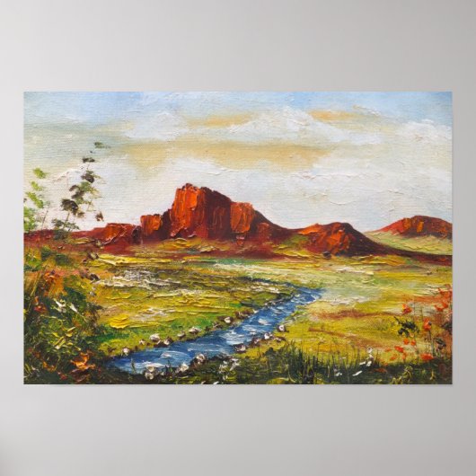 ポスターアン絵画ヘイズのレッドロックカニヤン ポスター (正面)