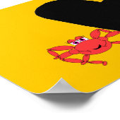 ポスターアートキッズパンダアットザビーチ ポスター (角)