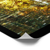 ポスターアート写真automne pont sous bois riviele ポスター (角)