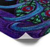 ポスターアート誇りを持った – 孔雀 ポスター (角)