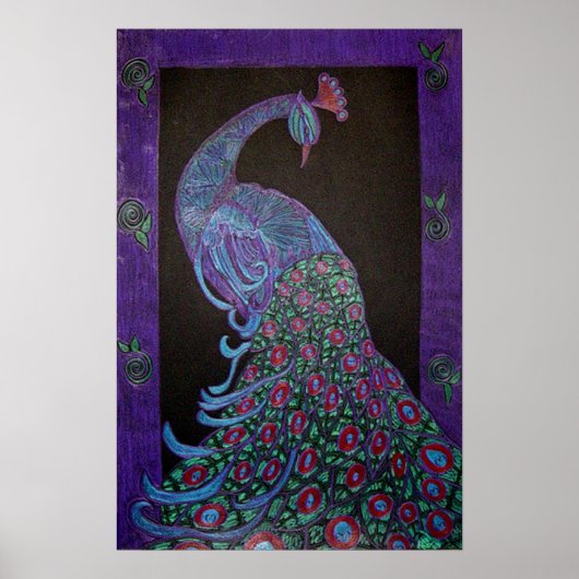 ポスターアート誇りを持った – 孔雀 ポスター (正面)