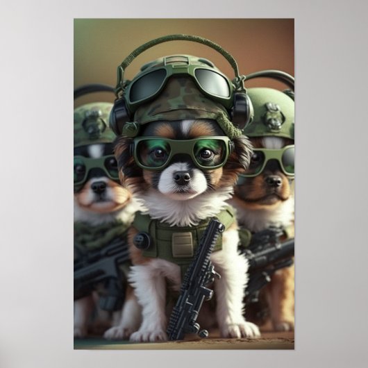 ポスターアート軍犬 ポスター (正面)