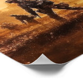 ポスターアート軍隊アクションシーン ポスター (角)