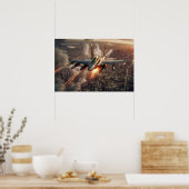 ポスターアート軍隊戦闘機 ポスター (キッチン)