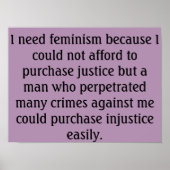 ポスターアート – フェミニストポスター – カスタマイズ可能 ポスター (正面)