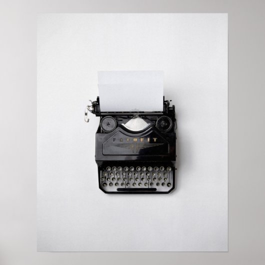 ポスターアート、ヴィンテージタイプライター、アート、ウォールアート ポスター (正面)