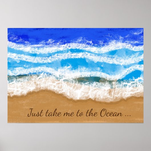 ポスターアート、海に連れて行って ポスター (正面)