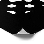 ポスターアールデコレディ白黒スポット ポスター (角)