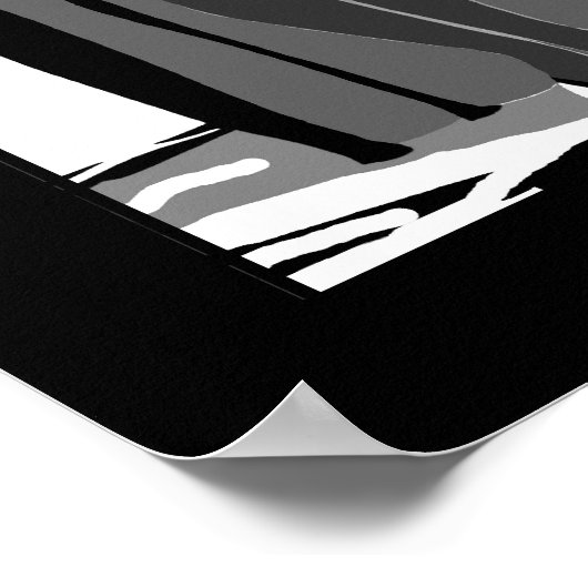 ポスターアールデコレディ白黒マルティーニ ポスター (角)