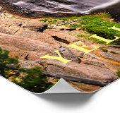 ポスターイエローストーン滝 ポスター (角)