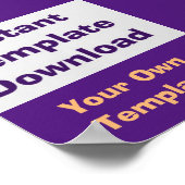 ポスターインスタントダウンロードテンプレート ポスター (角)