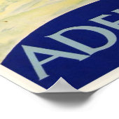 ポスターウィズヴィンテージスキーリゾートプリント ポスター (角)