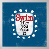 ポスターウォールアートと同じように泳ぐ ポスター (正面)