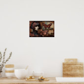 ポスターエフェビクトリアンメラレディーゴシック蝶 ポスター (キッチン)