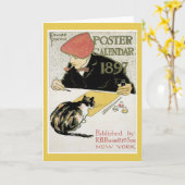 ポスターカレンダーのメッセージカード カード (黄色い花)