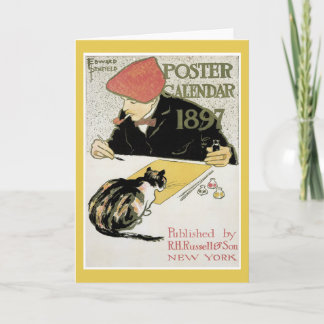 ポスターカレンダーのメッセージカード カード