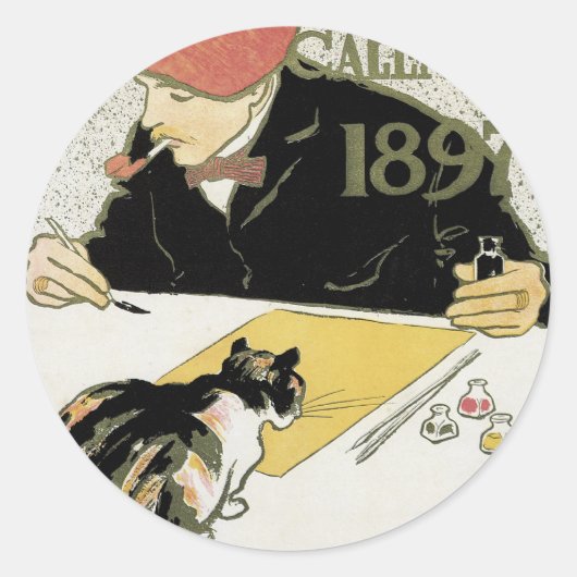ポスターカレンダー1897 ラウンドシール (正面)