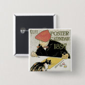ポスターカレンダー1897 缶バッジ (正面&裏面)