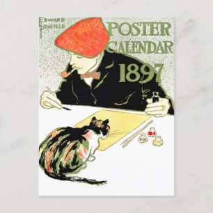 ポスターカレンダー – Edward Penfield -ヴィンテージキャットアート ポストカード