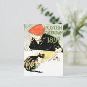 ポスターカレンダー – Edward Penfield -ヴィンテージキャットアート ポストカード (スタンド正面)