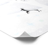 ポスタークリスマススノーウィー童話。ファンタジー林 ポスター (角)