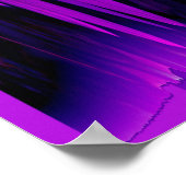 ポスターコンフロアー抽象芸術 – 紫 ポスター (角)