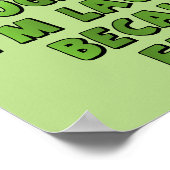 ポスターサインをファートおもしろいして笑う ポスター (角)