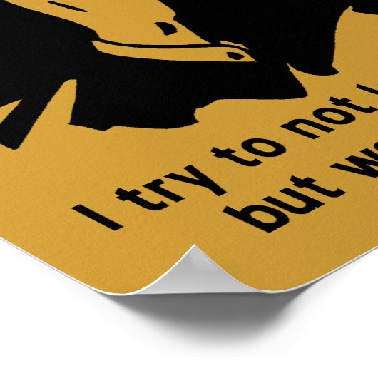 ポスターサイン笑わされるだおもしろい ポスター (角)