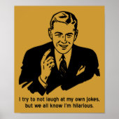 ポスターサイン笑わされるだおもしろい ポスター (正面)