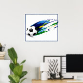 ポスターサッカー24インチx 20インチ ポスター (ホームオフィス)