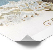 ポスターサンタクロース子供たちクリスマスヴィンテージ ポスター (角)